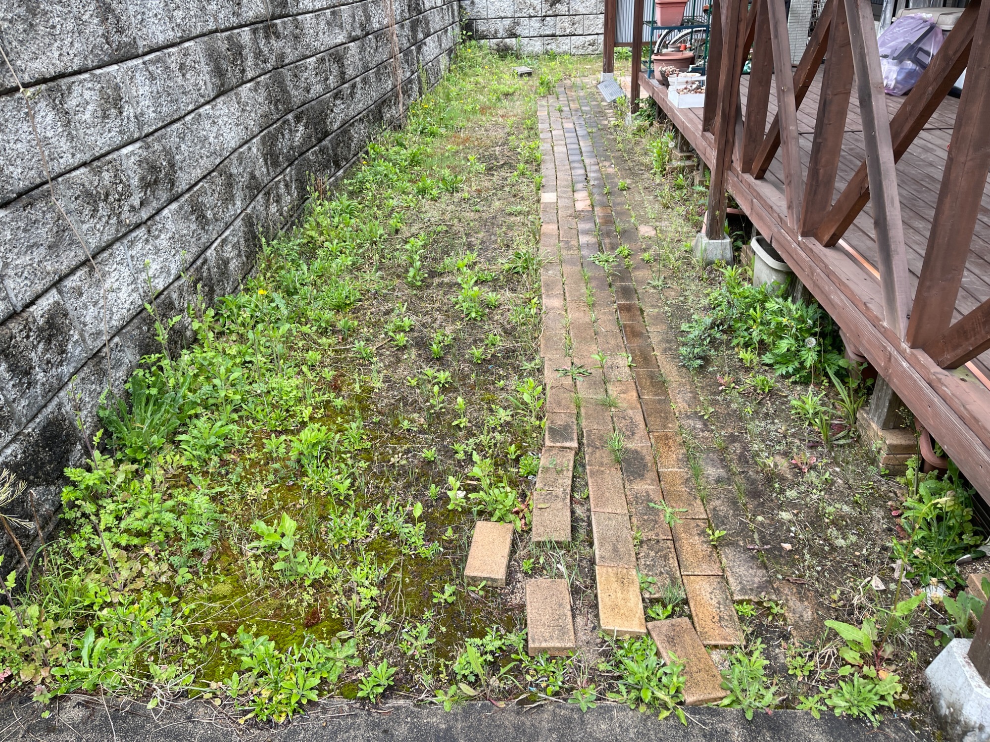 安芸高田市　庭のリフォーム　