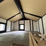 【続編】A様邸 蔵リノベーション｜壁ボードまで完成、梁の架構美が際立つ屋根裏空間に
